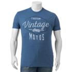 Big & Tall Sonoma Goods For Life&trade; Custom Vintage Motos Motorcycle Tee, Men's, Size: L Tall, Red Overfl