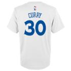 Boys 8-20 Golden State Warriors Stephen Curry Player Name & Number Replica Tee, Size: S 8, White