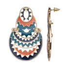 Gs By Gemma Simone Ancient Worlds Yaretzi Zig Zag Drop Earrings, Women's, Multicolor