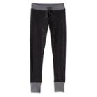 Girls 7-16 & Plus Size So&reg; Contrast Cuff Leggings, Girl's, Size: 10, Black