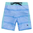Toddler Boy Hurley Shoreline Striped Board Shorts, Size: 2t, Turquoise/blue (turq/aqua)