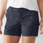 Women's Sonoma Goods For Life&trade; Utility Shorts, Size: 16, Dark Blue