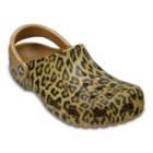 Crocs Classic Leopard Print Iii Women's Clogs, Size: 9, Gold