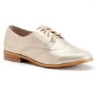Shoemint Kody Women's Casual Suede Oxford Shoes, Girl's, Size: 6.5, Gold