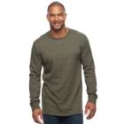 Big & Tall Sonoma Goods For Life&trade; Slim-fit Thermal Performance Crewneck Tee, Men's, Size: Xl Tall, Dark Green