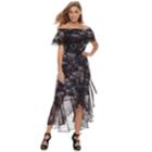 Women's Jennifer Lopez Off-the-shoulder Maxi Dress, Size: Small, Black