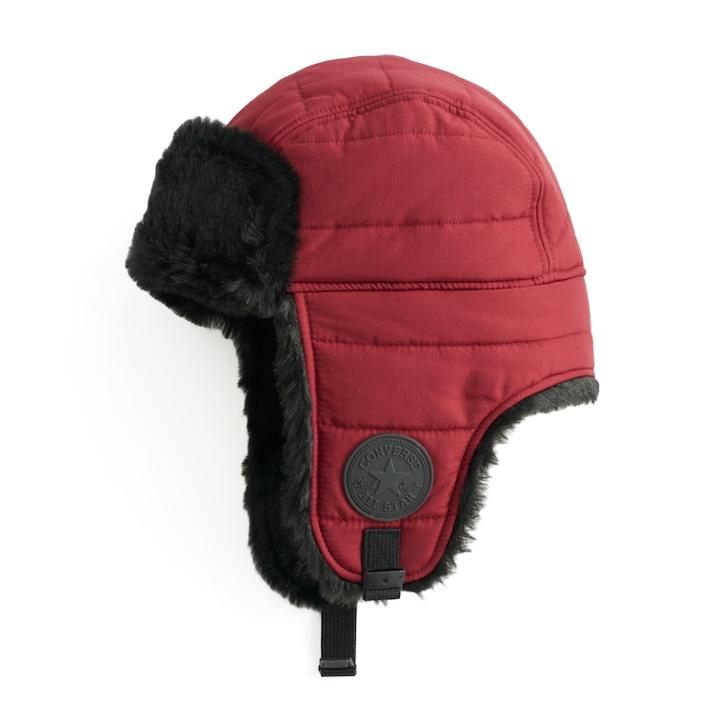 Converse Women's Quilted Faux Fur Trapper Hat, Size: L-xl, Purple