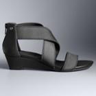 Simply Vera Vera Wang Prosperity Women's Sandals, Size: 8, Black