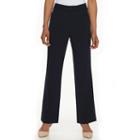 Women's Napa Valley Slimming Solution Straight-leg Pants, Size: 12 Short, Blue (navy)