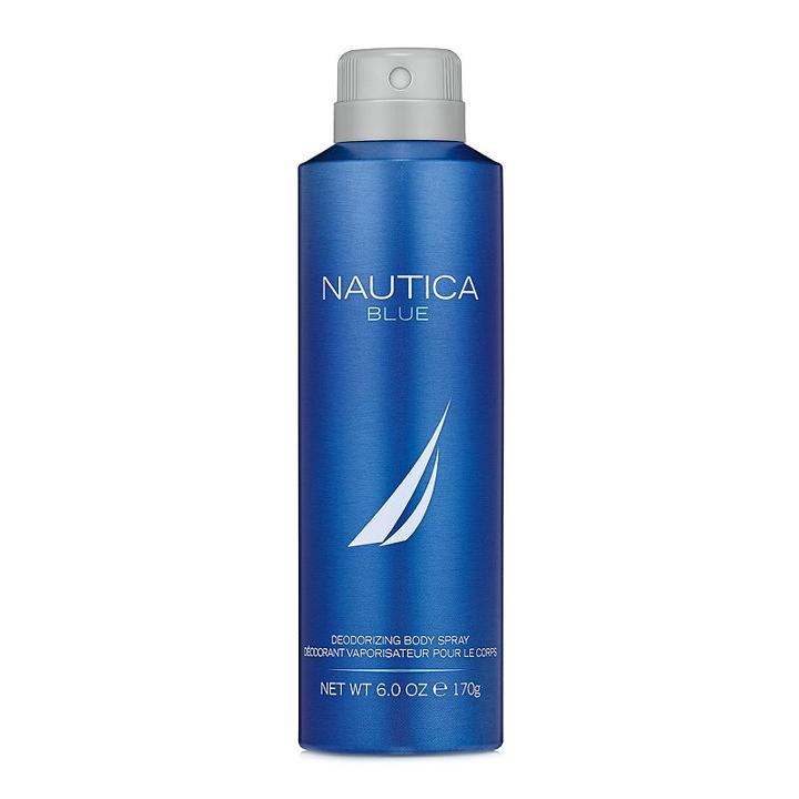 Nautica Blue Men's Deodorizing Body Spray, Multicolor