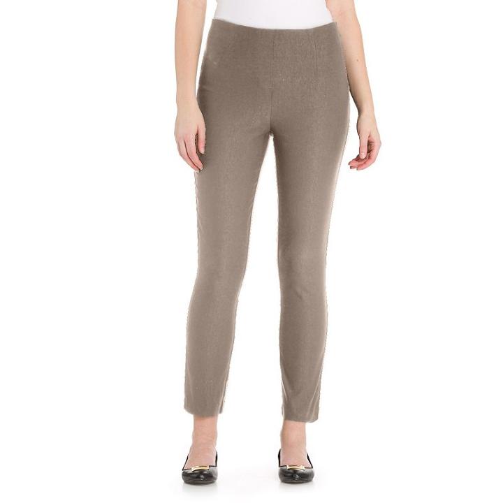 Women's Haggar&reg; Crop Pants, Size: 14, Brown Over