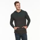 Big & Tall Urban Pipeline&reg; Mock-layered Hoodie Tee, Men's, Size: L Tall, Dark Green