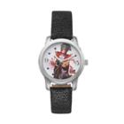 Disney's Alice Through The Looking Glass Mad Hatter Women's Leather Watch, Black