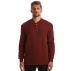 Men's Stanley Classic-fit Sherpa-lined Thermal Henley, Size: Xl, Red