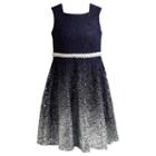 Girls 7-16 Emily West Embellished Navy Ombre Dress, Girl's, Size: 12, Ovrfl Oth