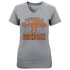 Girls 4-6x Illinois Fighting Illini University Stack Tee, Girl's, Size: L (6x), Med Grey