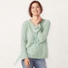 Women's Lc Lauren Conrad Crewneck Sweater, Size: Xl, Med Green