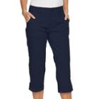 Women's Gloria Vanderbilt Mae Cargo Capris, Size: 18, Blue