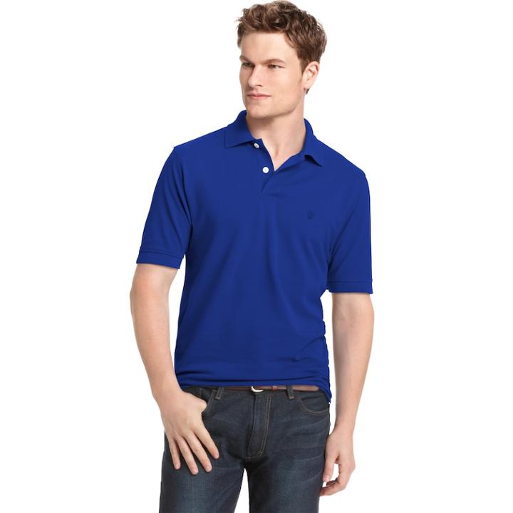 Men's Izod Classic-fit Solid Pique Polo, Size: Medium, Med Blue