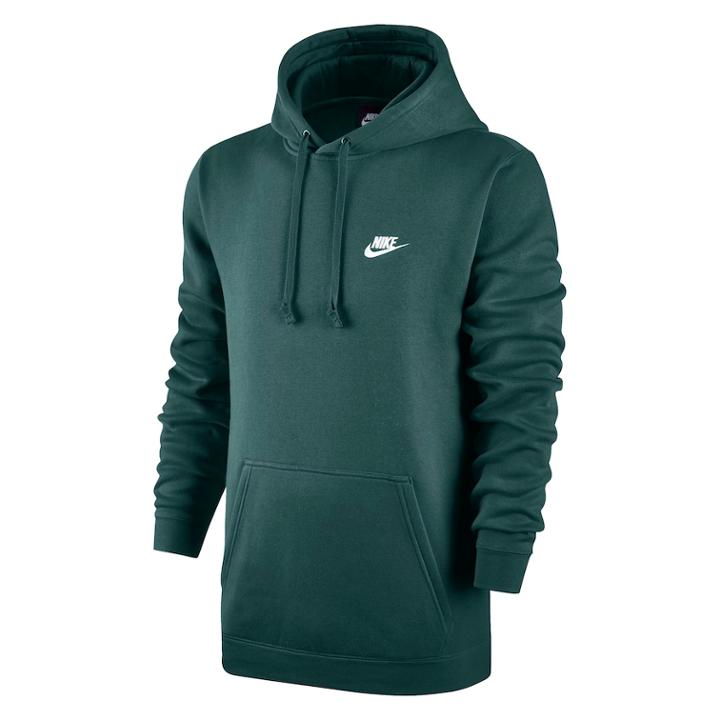 Men's Nike Club Fleece Pullover Hoodie, Size: Large, Green Oth