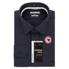 Men's Van Heusen Regular-fit Magna Click Spread Collar Dress Shirt, Size: Xl-36/37, Grey (charcoal)