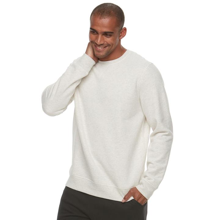 Men's Tek Gear&reg; Ultra Soft Fleece Top, Size: Xxl, Lt Beige