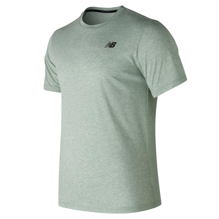 Men's New Balance Tech Tee, Size: Large, Dark Green