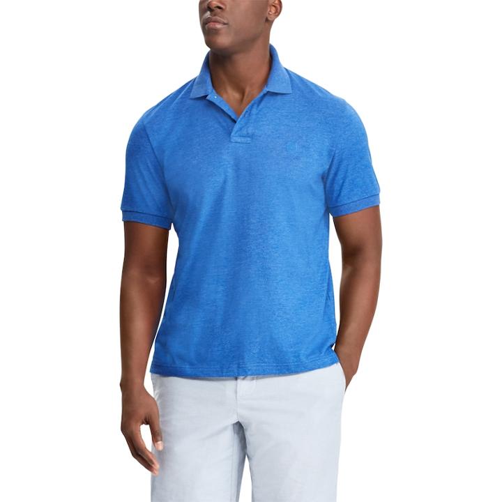 Men's Chaps Coolmax Classic-fit Solid Performance Polo, Size: Large, Blue