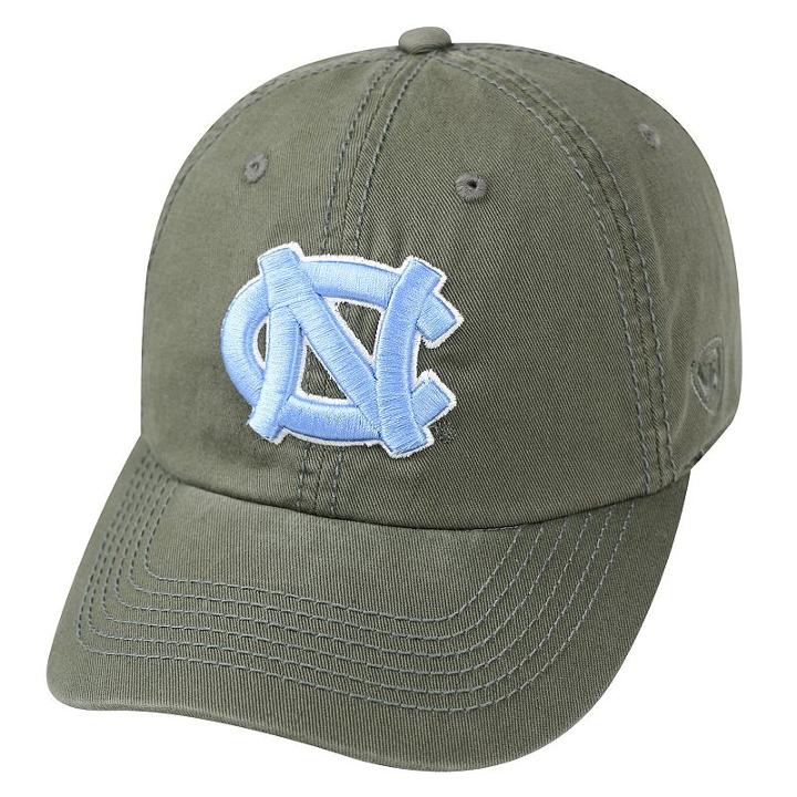 Adult Top Of The World North Carolina Tar Heels Crew Adjustable Cap, Men's, Beig/green (beig/khaki)