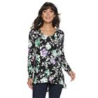 Women's Apt. 9&reg; High-low Tunic, Size: Large, Dark Green