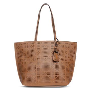 La Diva Riley Perforated Shoulder Bag, Women's, Brown