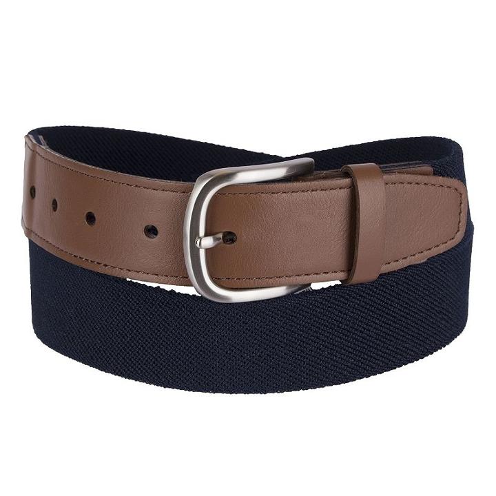 Men's Croft & Barrow&reg; Stretch Web Belt, Size: 44, Blue