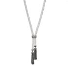 Dana Buchman Two Tone Double Strand Tassel Bolo Necklace, Women's, Multicolor
