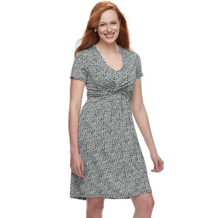 Maternity A:glow Knot Nursing Dress, Women's, Size: M-mat, Black