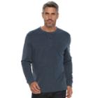 Men's Croft & Barrow&reg; Classic-fit Stretch Henley, Size: Medium, Blue (navy)