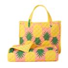 Celebrate Summer Together Pineapple Quilted Beach Blanket & Tote, Adult Unisex, Size: 60x70, Multicolor