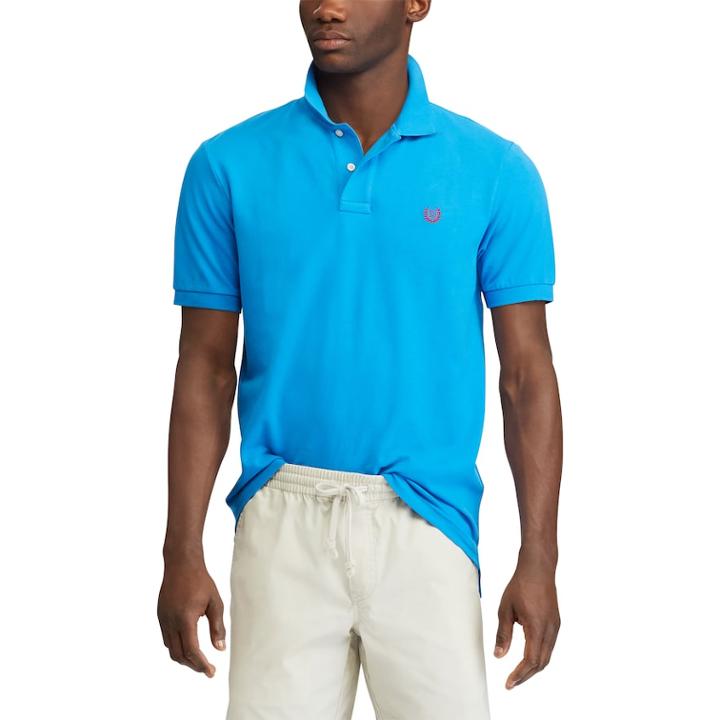 Big & Tall Chaps Classic-fit Pique Mesh Stretch Polo, Men's, Size: 3xb, Brt Blue