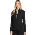 Women's Danskin Long Sleeve Zip-up Jacket, Size: Medium, Black