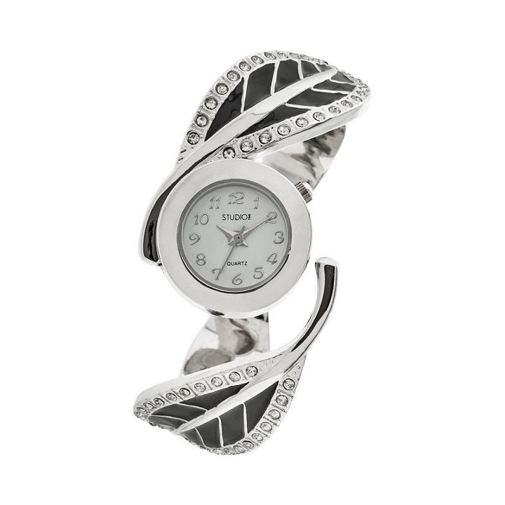 Studio Time Women's Bangle Watch, Black
