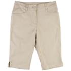 Girls 7-16 Chaps Twill School Uniform Skimmer Pants, Size: 10, Med Beige