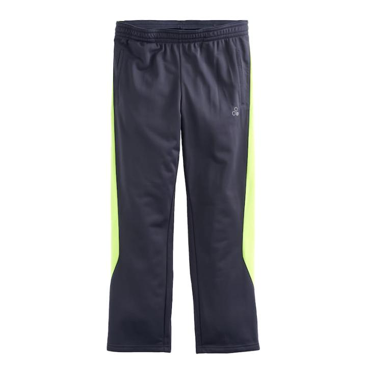 Boys 8-20 Tek Gear&reg; Piped Tricot Pants, Size: L(14/16), Dark Grey