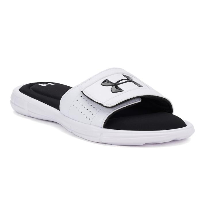 Under Armour Ignite V Kids' Slide Sandals, Kids Unisex, Size: 13, White