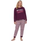 Plus Size Juniors' Plus So&reg; Microfleece Raglan Jogger Set, Teens, Size: 2xl, Drk Purple