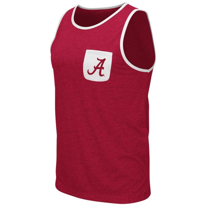 Men's Colosseum Alabama Crimson Tide Tank Top, Size: Xxl, Dark Red