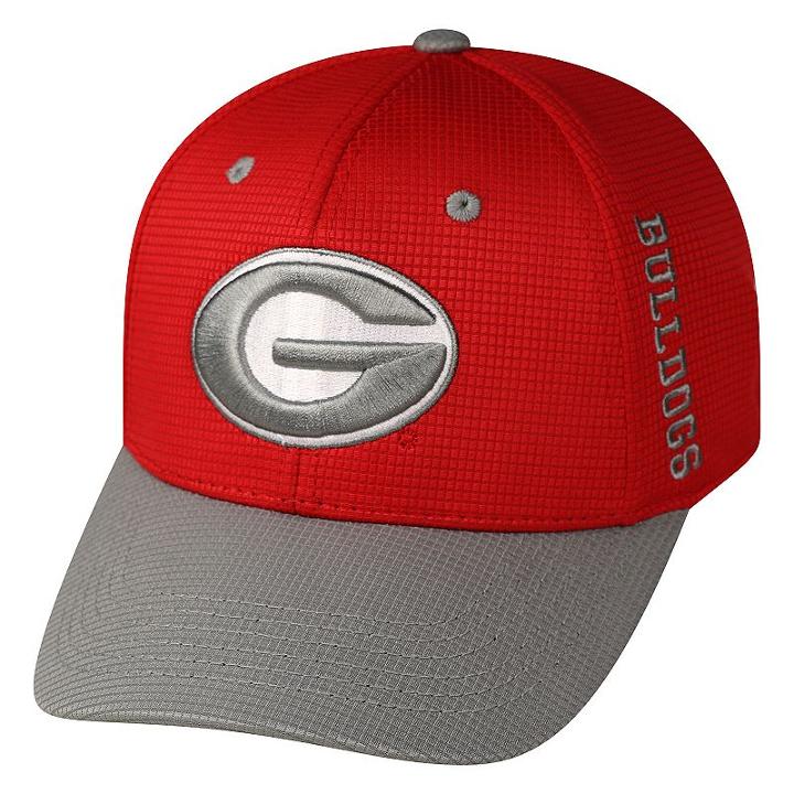 Adult Top Of The World Georgia Bulldogs Booster Plus One-fit Cap, Med Red