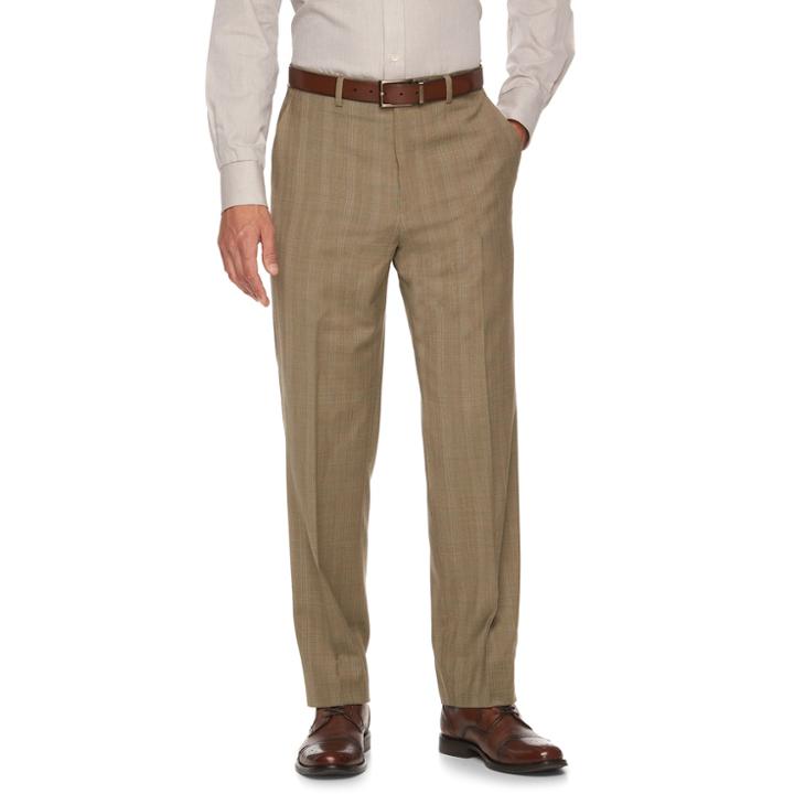 Men's Chaps Classic-fit Wool-blend Performance Suit Pants, Size: 36x29, Lt Brown
