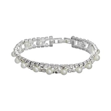 Crystal Allure Bracelet, Women's, Size: 7, White