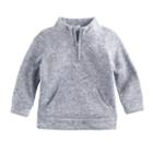 Baby Boy Jumping Beans&reg; 1/4-zip Fleece Pullover, Size: 12 Months, Grey