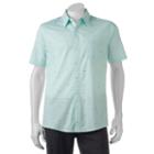 Men's Haggar Classic-fit Button-down Shirt, Size: Large, Blue Other