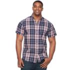 Big & Tall Sonoma Goods For Life&trade; Patterned Stretch Button-down Shirt, Men's, Size: Xxl Tall, Brt Pink